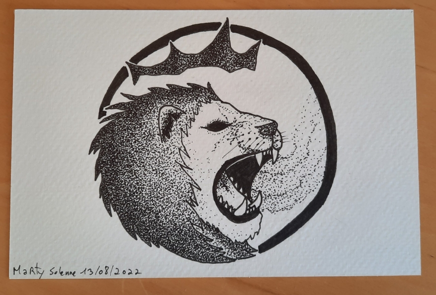 Carte postale Lion